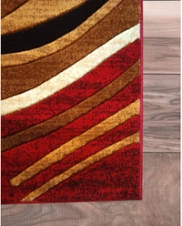 Carpets Concord Carved Embossed Most Elegant Carpet for Living Room - red, 5x7