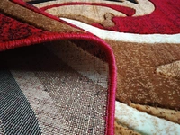 Carpets Concord Carved Embossed Most Elegant Carpet for Living Room - red, 5x7