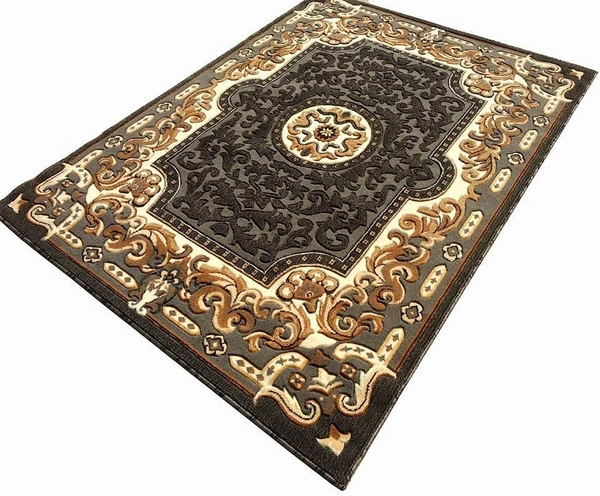 Carpets Concord Carved Embossed Most Elegant Carpet for Living Room - grey, 5x7