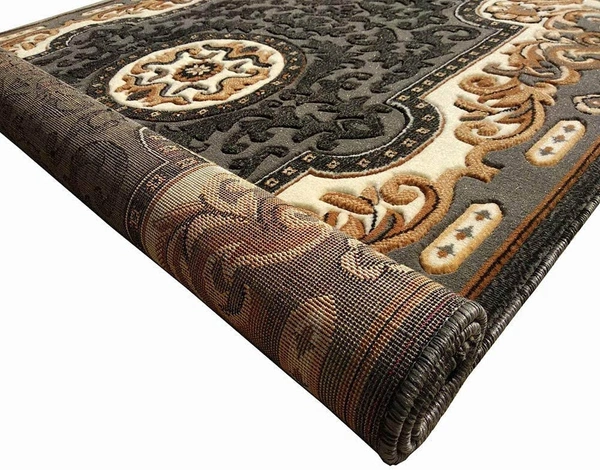 Carpets Concord Carved Embossed Most Elegant Carpet for Living Room - grey, 5x7