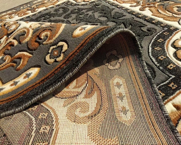 Carpets Concord Carved Embossed Most Elegant Carpet for Living Room - grey, 5x7