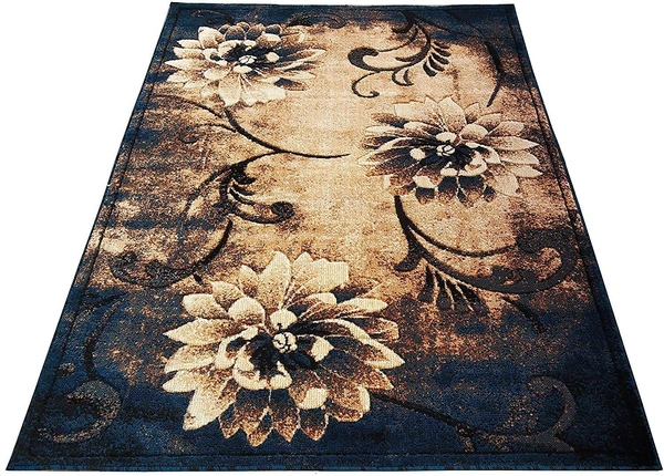 Carpets Concord Carved Embossed Most Elegant Carpet for Living Room - blue, 5x7