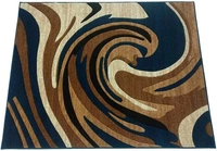 Carpets Concord Carved Embossed Most Elegant Carpet for Living Room - blue, 5x7