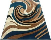 Carpets Concord Carved Embossed Most Elegant Carpet for Living Room - blue, 5x7