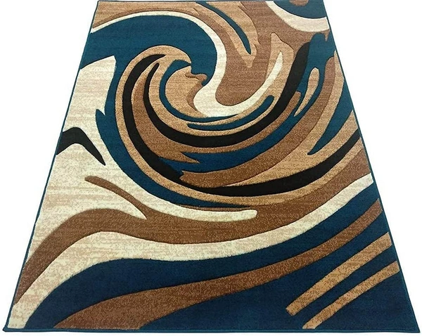 Carpets Concord Carved Embossed Most Elegant Carpet for Living Room - blue, 5x7