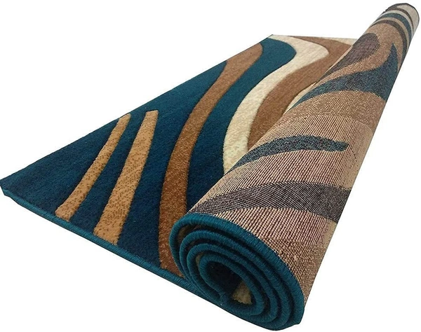 Carpets Concord Carved Embossed Most Elegant Carpet for Living Room - blue, 5x7