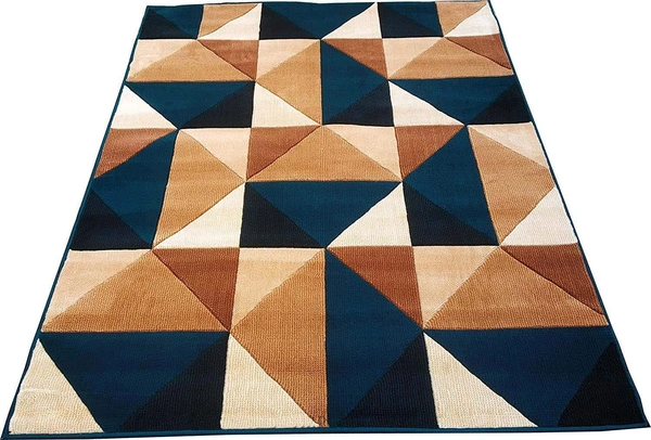 Carpets Concord Carved Embossed Most Elegant Carpet for Living Room - blue, 5x7