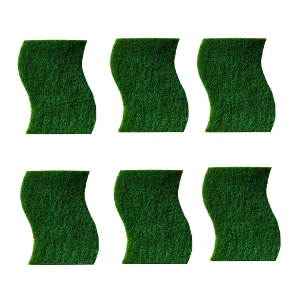 Scotch Brite Scrubber Silver Spark (Pack of 6)  - Medium, Blue Stone