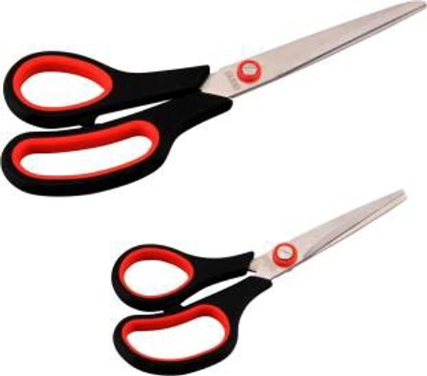 scissor ss for cutting vegetables pack of 1  - Red Orange, 8inch