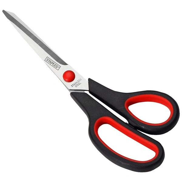 scissor ss for cutting vegetables pack of 1  - Red Orange, 8inch