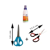 combo set 4items Fevicol Mr Scissors 2 Piece Wall Hook for Hanging Clothes 4  - Medium