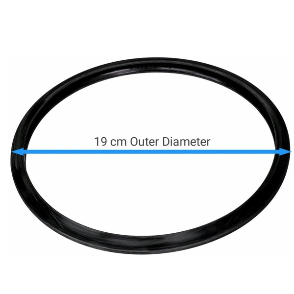 SMPH Aluminium Pressure Cooker Gasket 3 Liter,Junior Gasket Sealing Rubber Ring/Colour Black (Set of 1) - Black, 3 liter