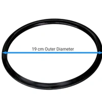 SMPH Aluminium Pressure Cooker Gasket 3 Liter,Junior Gasket Sealing Rubber Ring/Colour Black (Set of 1) - Black, 3 liter
