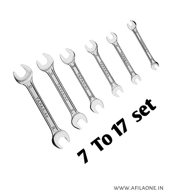Taparia Double Ended Spanner Set 7 To 17  - 7 To 17 Set