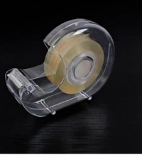 SMPH  Cello Tape With Dispenser Cutter( Pack Of 1Set) Cello Tape 18 MM X 25 Meter Roll Length  - Transparent