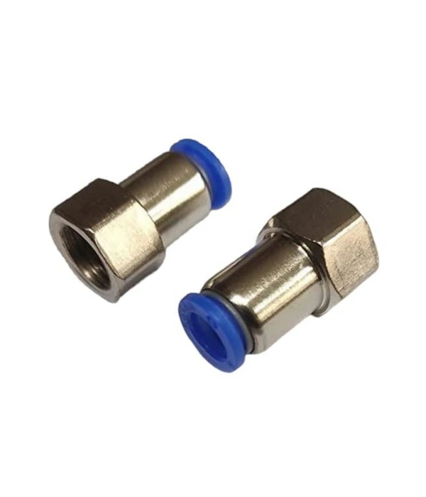 1/4"X 8mm Pneumatic Push Type Female - 1/4" X 8mm