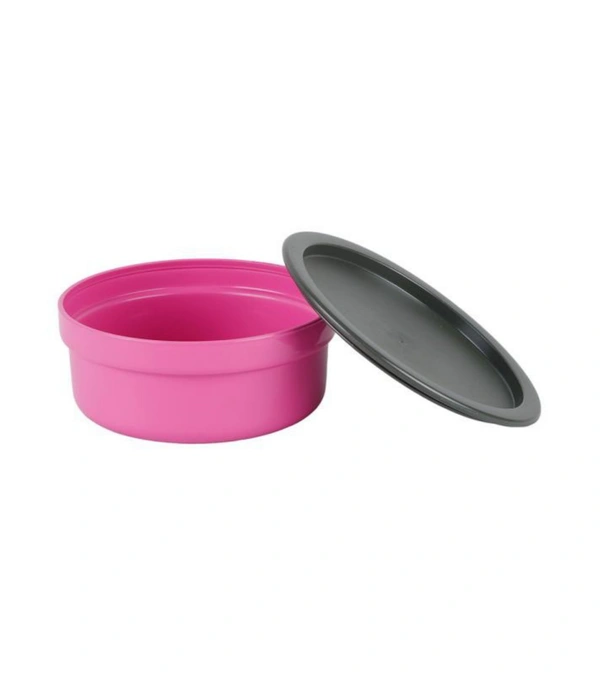 Air Seal Multicolour Plastic Food Container 600 ml (Set of 1) Tiffin Box , Tipan Bax - Tickle Me Pink