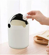 Table Dustbin/Desk Dustbin Trash - White