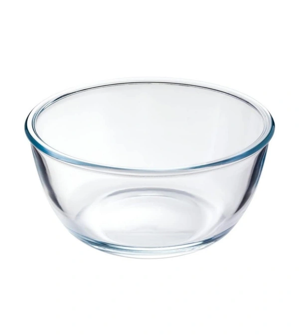 Glass Solid Mixing Bowl - 1500ml, 1 Piece, Transparent