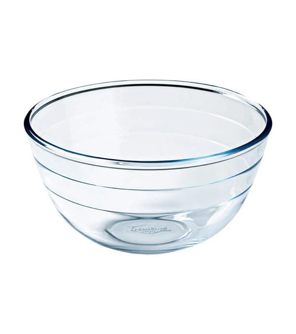 Glass Solid Mixing Bowl - 1500ml, 1 Piece, Transparent