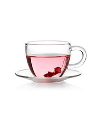 Glass Tea Cups (Pack Of 1) 80ml - White