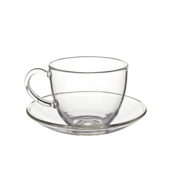 Glass Tea Cups (Pack Of 1) 80ml - White