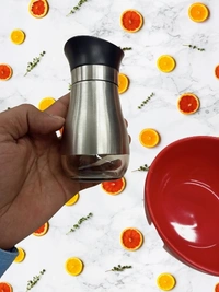 Stainless Steel with Glass Bottom - Salt Shaker (Set of 1)