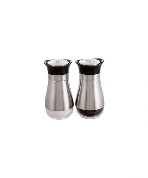 Stainless Steel with Glass Bottom - Salt Shaker (Set of 1)