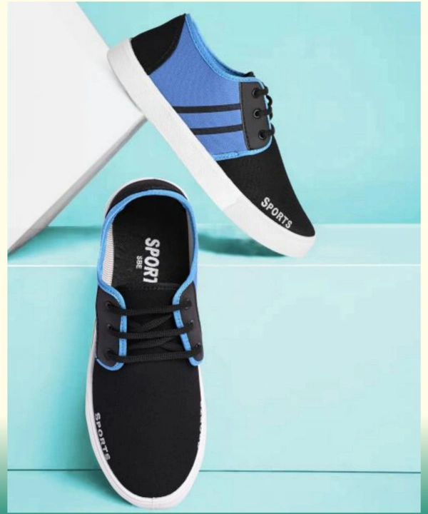 Blue Casual Shoes for Men - Black, UK 7