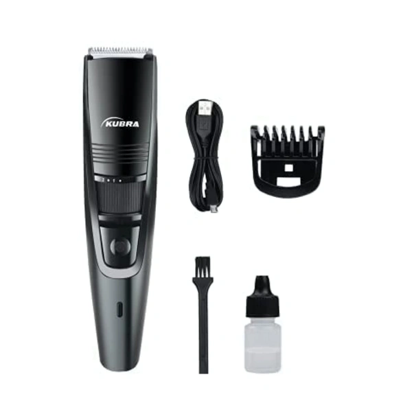 Min runtime, Adjustable 20 Length Setting, Ultra Sleek Beard Trimmer for Men (Black) - Black