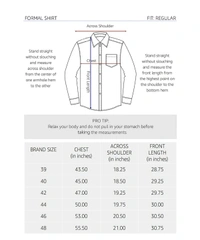 Men's Regular Fit Formal Shirt - White, 48