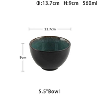 Ceramic Striped Bowls,450ml, Set of 1, Mustard Yellow and Off White