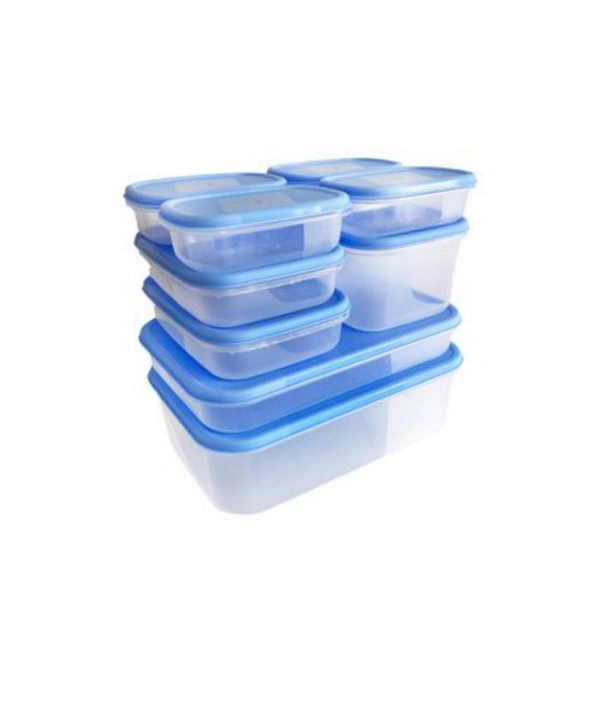 Food Storage Plastic Container Set - 9 Piece Set