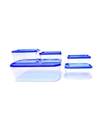 Food Storage Plastic Container Set - 9 Piece Set