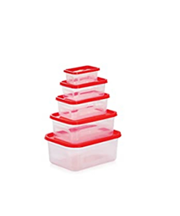 Food Storage Plastic Container Set - 9 Piece Set