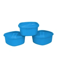 Plastic Storage Container Set, 8-Pieces (Colour May Vary)