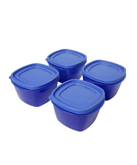 Plastic Storage Container Set, 8-Pieces (Colour May Vary)