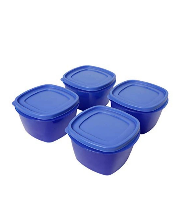 Plastic Storage Container Set, 8-Pieces (Colour May Vary)