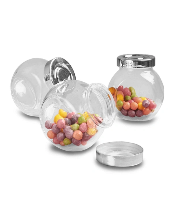 Glass Jars for Spices Set 1 Set with Lids and Labels Crystal Clear Glass