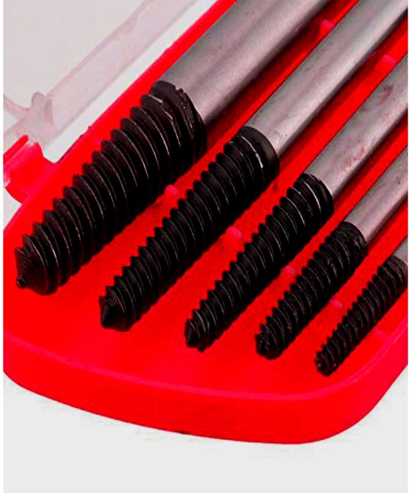 SMPH STAR  5PCS Screw Extractor Easy Out Set Drill Bits, Guide Broken Damaged Bolt