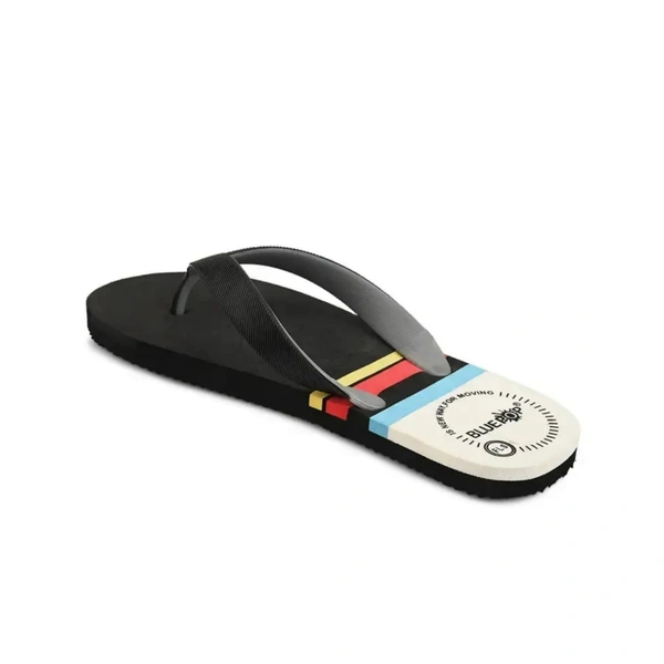 Slipper For Men yellow black Daily Wear Soft Casual - UK 6, Black