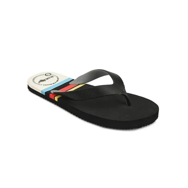 Slipper For Men yellow black Daily Wear Soft Casual - UK8, Black