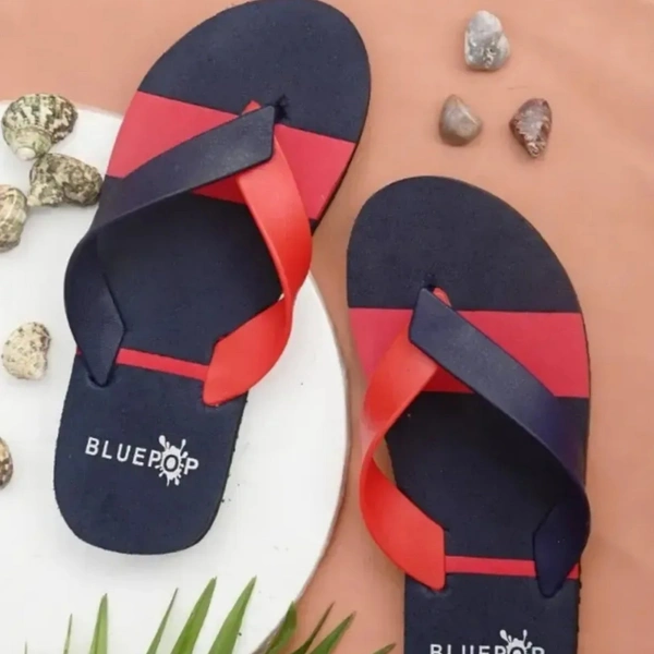 Slipper For Men yellow black Daily Wear Soft Casual - UK10, Red