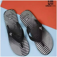 Trendy Men Rubber Slippers - Uk10, Teal