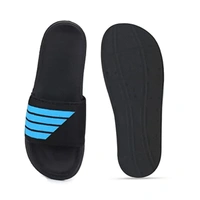 Men's Flipflop & Slipper FMF-02 ALL BLACK-WHITE-07 - UK 8