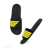 Men's Flipflop & Slipper FMF-02 ALL BLACK-WHITE-07 - UK7