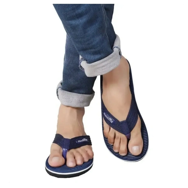 Stylish Blue EVA  Slippers For Men - UK 8