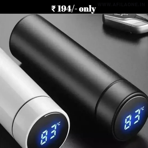 Water Bottle With LED Temperature Display