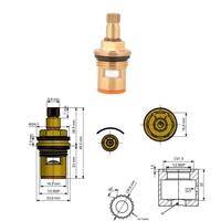 Tap Spindle (Quarter Turn, ½ - Half Inch), Pack of 1,Nal,Nul,Toti Buss,