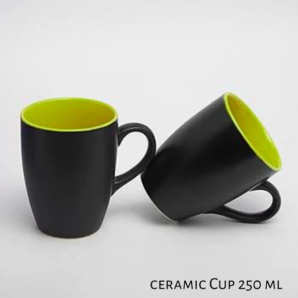Ceramic Tea/Coffee Mugs ( 320 ml ) (Pack of 2)